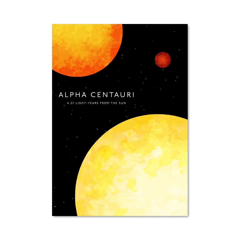 Poster Alpha Centauri Éblouissant